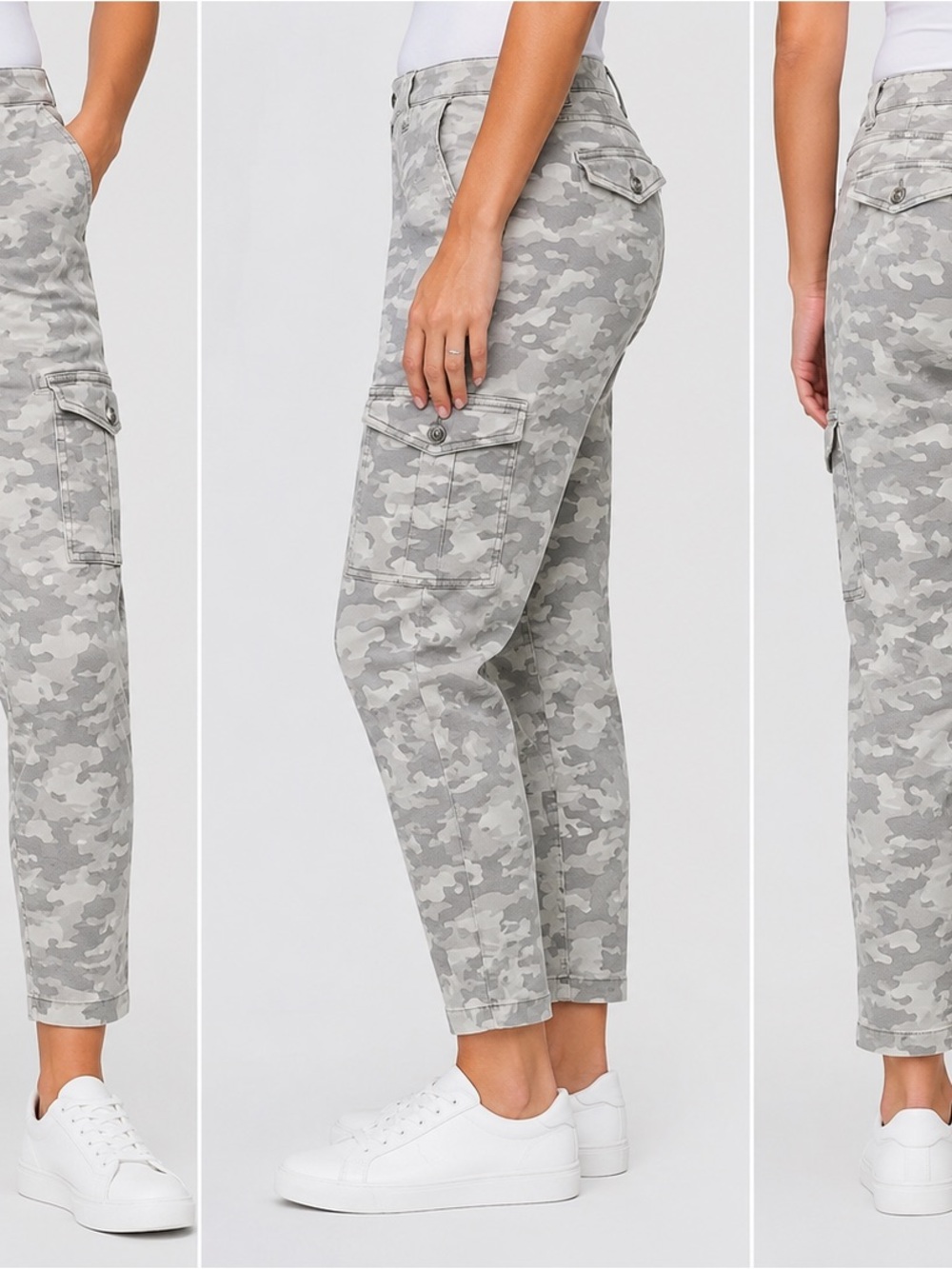 GAP Khakis Light Gray Camouflage Cargo Pants